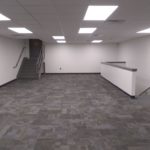 painting new offices at Woodbury Nissan in Woodbury, NJ