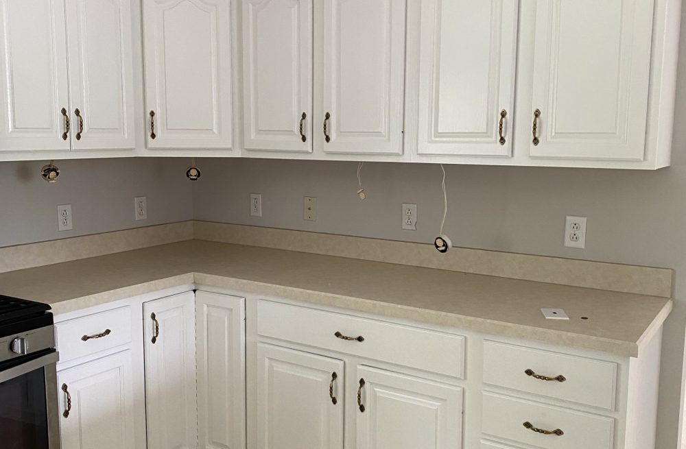 Painting Cabinets at Calvary Hill Church