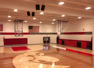 DDS Paints Haddon Township High School Gym