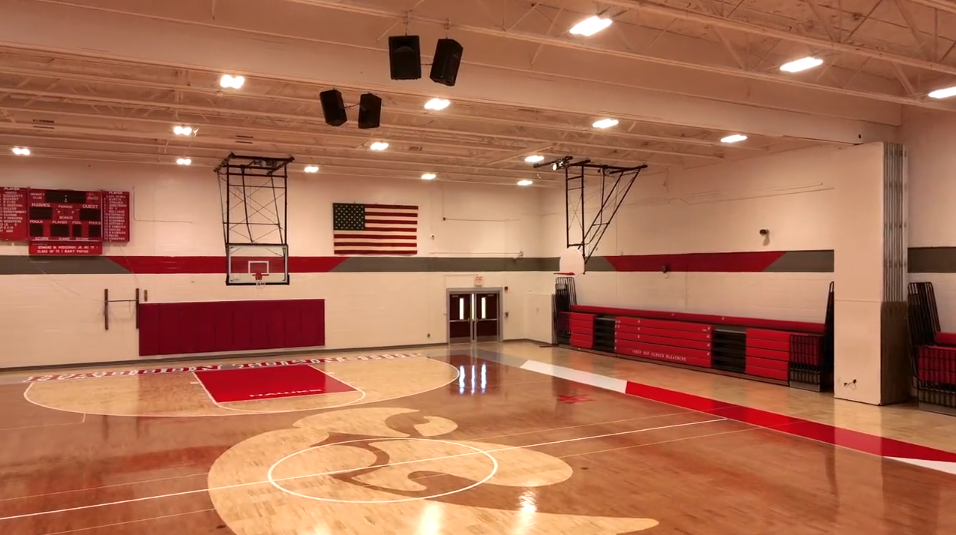 DDS Paints Haddon Township High School Gym - DDS Services | Commercial ...